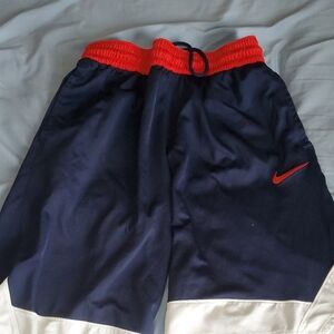 Nike Dark Blue and Red Sports Shorts
